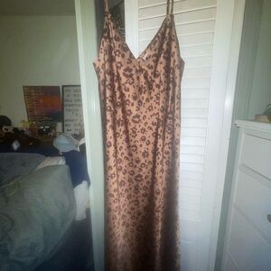 Leopard Print Slip Dress